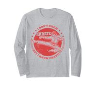 Non conosco Il Karate ma so Pazzo Divertente Arti Marziali Maglia a Manica