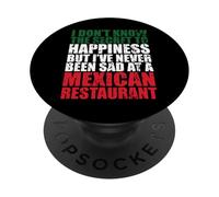 Non conosco il segreto della felicità Cibo Ristorante messicano PopSockets PopGrip Adesivo