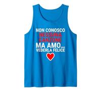 Non Conosco Nessuna Canzone Ma Amo Vederla Felice Concerto Canotta, Uomo, Zaffiro, S