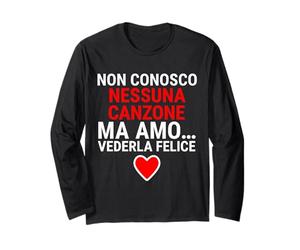 Non Conosco Nessuna Canzone Ma Amo Vederla Felice Concerto Maglia a Manica