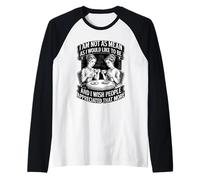 Non così Cattivo Come Vorrei Essere introverso Ufficio ironico Maglia con Maniche Raglan