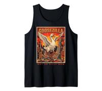 Non così Sciocco Ora Goosezilla Kaiju Mostro City Attack Parodia Canotta
