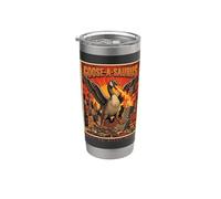 Non così stupido ora Goose-a-Saurus City Monster Rampage Retro Bicchiere termico in acciaio inox doppia parete