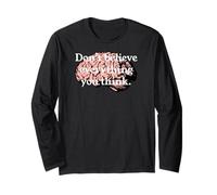 Non Credere Tutto Quello Che Pensi Colore Cervello Maglia a Manica