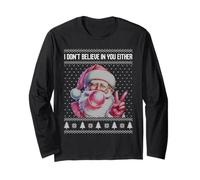 Non credo in te nemmeno Babbo Natale chewing gum Maglia a Manica
