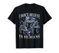 Non Credo negli Esseri Umani Nessie Bootleg Cryptid Maglietta