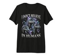 Non Credo negli Esseri Umani Nessie Bootleg Cryptid Maglietta Premium