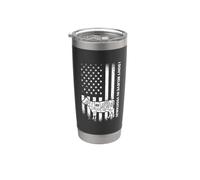 Non credo nelle verdure - carnivoro americano Bicchiere termico in acciaio inox doppia parete