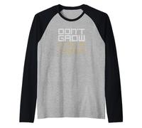 Non Crescere è Una Trappola! Design Divertente Maglia con Maniche Raglan
