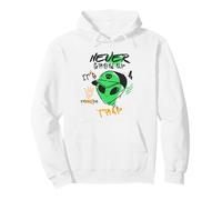 Non Crescere mai è Una Trappola (Divertente Grafica aliena) Felpa con Cappuccio