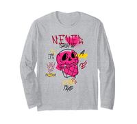 Non Crescere mai è Una Trappola (Divertente Grafica con Graffiti) Maglia a Manica