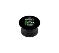 Non devi lottare in silenzio Salute Mentale Awarenes PopSockets PopGrip Adesivo