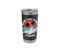 non devi spalare il sole in Florida Summer Vacation Bicchiere termico in acciaio inox doppia parete
