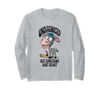 Non diagnosticato ma qualcosa non va bene asino divertente Maglia a Manica