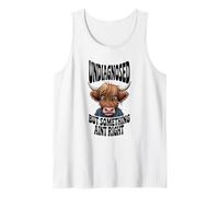 Non diagnosticato ma qualcosa non va bene Divertente Highland Cow Canotta