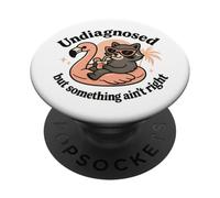 Non diagnosticato ma qualcosa non va bene procione divertente PopSockets PopGrip Adesivo