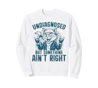 Non diagnosticato, ma Qualcosa Non va Bene Rocker Cat Felpa