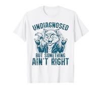 Non diagnosticato, ma Qualcosa Non va Bene Rocker Cat Maglietta