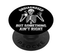 Non diagnosticato ma qualcosa non va bene Skeleton Coffee PopSockets PopGrip Adesivo