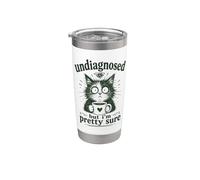 Non diagnosticato ma sono abbastanza sicuro che Funny Coffee Cat Bicchiere termico in acciaio inox doppia parete