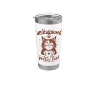 Non diagnosticato ma sono abbastanza sicuro che Funny Coffee Cat Bicchiere termico in acciaio inox doppia parete