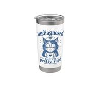 Non diagnosticato ma sono abbastanza sicuro che Funny Coffee Cat Bicchiere termico in acciaio inox doppia parete