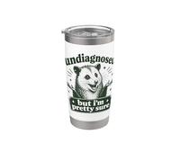 Non diagnosticato ma sono abbastanza sicuro che Funny Possum Meme Bicchiere termico in acciaio inox doppia parete