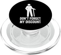 Non dimenticare il mio sconto - divertente vecchia gente scherzo bavaglio idea PopSockets PopGrip per MagSafe