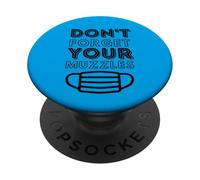 Non dimenticare le museruole - Teoria della cospirazione della maschera anti-viso PopSockets PopGrip Adesivo