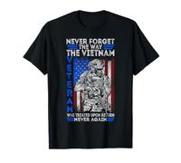 Non Dimenticare mai Il Modo in Cui è Stato trattato Il veterano del Vietnam Maglietta