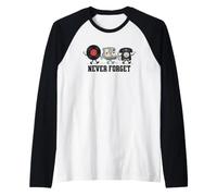 Non Dimenticare mai Il Telefono con Fotocamera Retro Record Maglia con Maniche Raglan