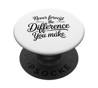 Non Dimenticare Mai La Differenza Che Fai PopSockets PopGrip Adesivo