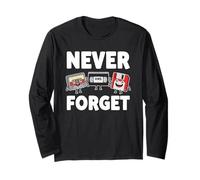 Non dimenticare mai la vecchia cassetta floppy VHS Maglia a Manica