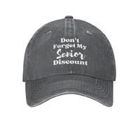 Non dimenticarti del mio cappello da baseball con sconto per anziani, per
