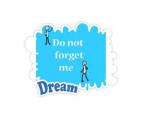 Non dimenticarti di Me Triste Adesivi Citazione Sogno Decalcomanie in Vinile