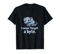 Non dimentico mai Un Grafico di Elefante di Byte Data Science Maglietta