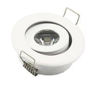Non dimmerabile Confezione da 10 mini faretti LED a incasso, 3 W, 3000 k, con driver LED, colore: bianco caldo