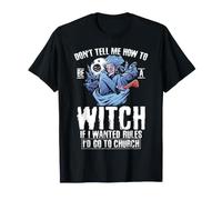 Non dirmi Come Essere Una Strega Halloween Witchy Moon Maglietta