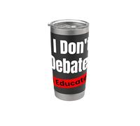 Non discuto di educare per insegnanti ed educatori Bicchiere termico in acciaio inox doppia parete