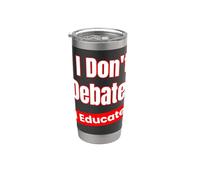 Non discuto di educare per insegnanti ed educatori Bicchiere termico in acciaio inox doppia parete