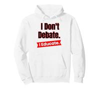 Non discuto di educare per Insegnanti ed educatori Felpa con Cappuccio