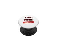 Non discuto di educare per insegnanti ed educatori PopSockets PopGrip Adesivo