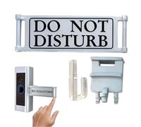 Non disturbare, non disturbare il cartello per porta - Segnale di non richiesta non sbiadito - Insegna riutilizzabile a doppio scopo, appendiabiti per porta, resistente all'acqua per consigli di