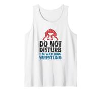 Non Disturbare STO Guardando Wrestling, Grafica Divertente Lottatore Canotta