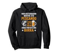 Non disturbarmi Mentre STO pescando, portami Una Birra Felpa con Cappuccio