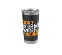 Non disturbarmi quando faccio jogging Bicchiere termico in acciaio inox doppia parete