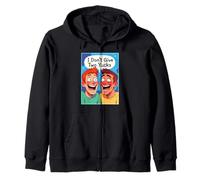 Non do Due schifezze Divertenti idioti ridenti Felpa con Cappuccio