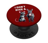 Non do il culo di un topo Sii chiaro Non mi interessa il gioco di parole PopSockets PopGrip Adesivo