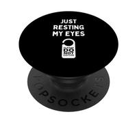 Non dormire solo riposando gli occhi uomini donne bambini studenti PopSockets PopGrip Adesivo