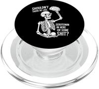 Non dovrebbe esserci serotonina divertente scheletro cervello PopSockets PopGrip per MagSafe